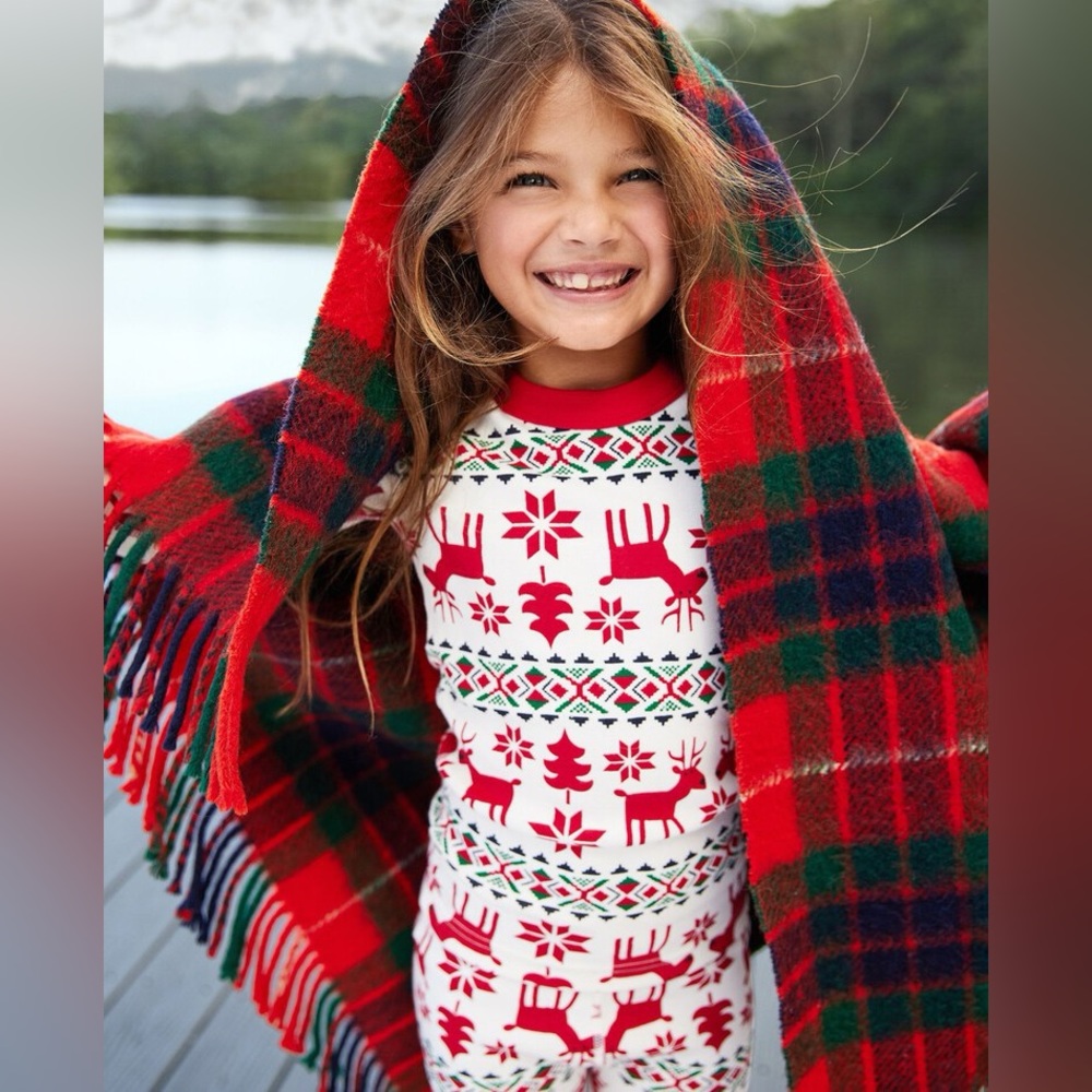 Hanna Andersson Dear Deer Long John Pajama Set